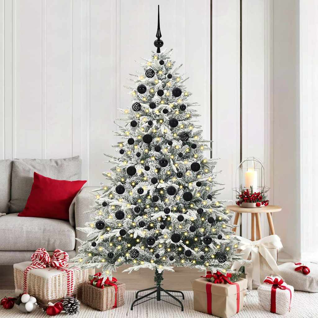Artificial Pre-lit Christmas Tree with Ball Set Green 70.9