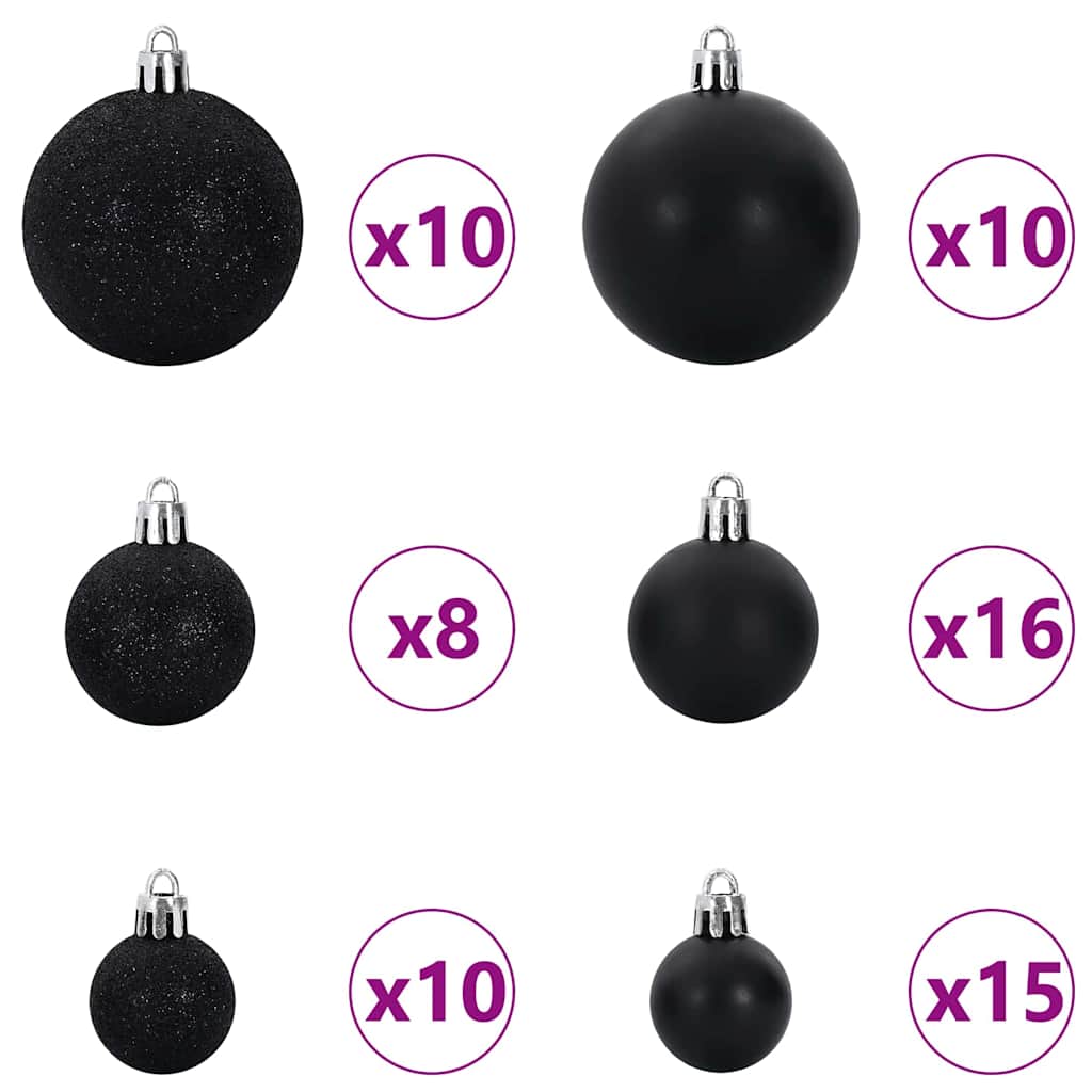Artificial Pre-lit Christmas Tree with Ball Set Green 70.9