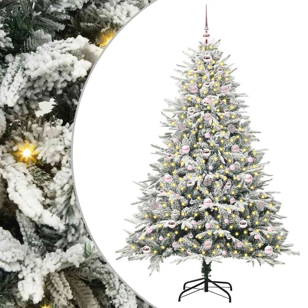 Artificial Pre-lit Christmas Tree with Ball Set Green 70.9