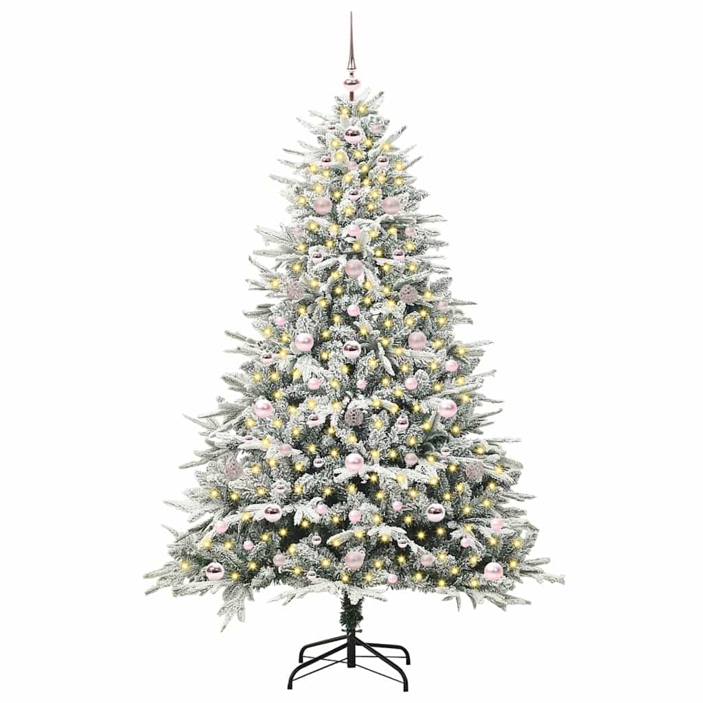 Artificial Pre-lit Christmas Tree with Ball Set Green 70.9