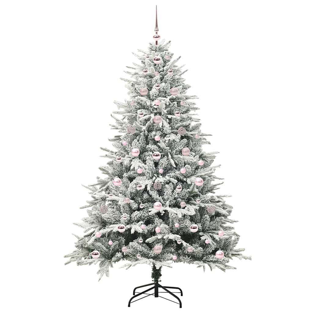 Artificial Pre-lit Christmas Tree with Ball Set Green 70.9
