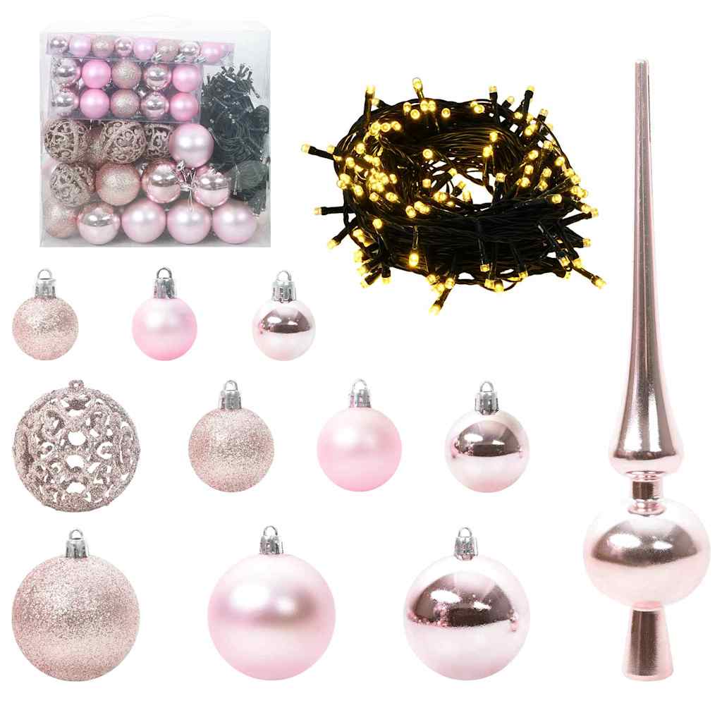 Artificial Pre-lit Christmas Tree with Ball Set Green 70.9