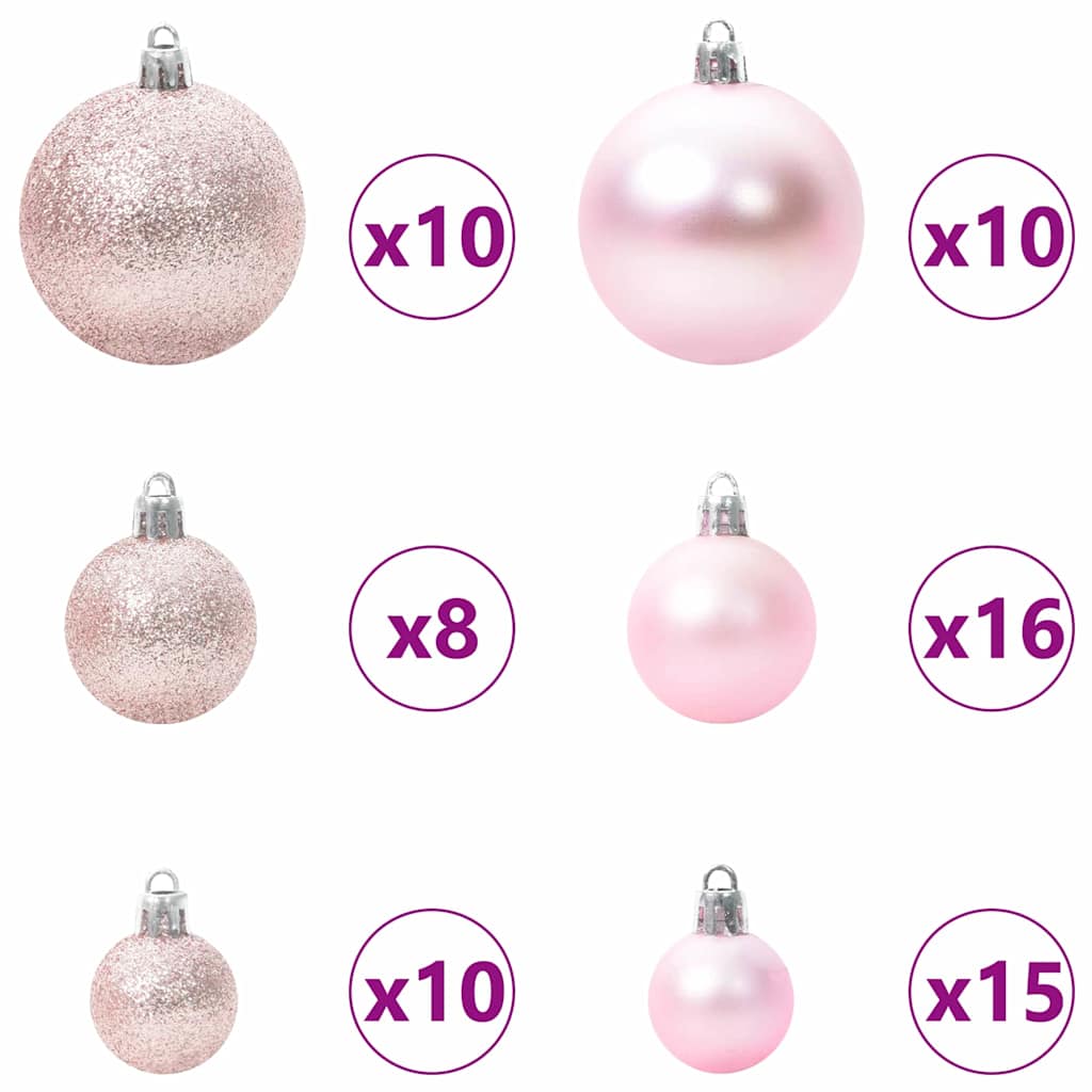 Artificial Pre-lit Christmas Tree with Ball Set Green 70.9