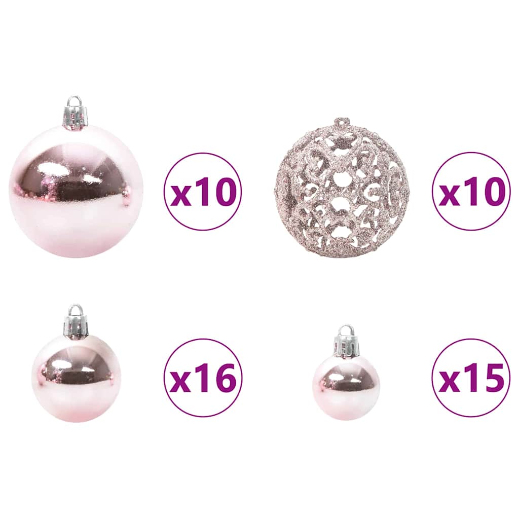 Artificial Pre-lit Christmas Tree with Ball Set Green 70.9