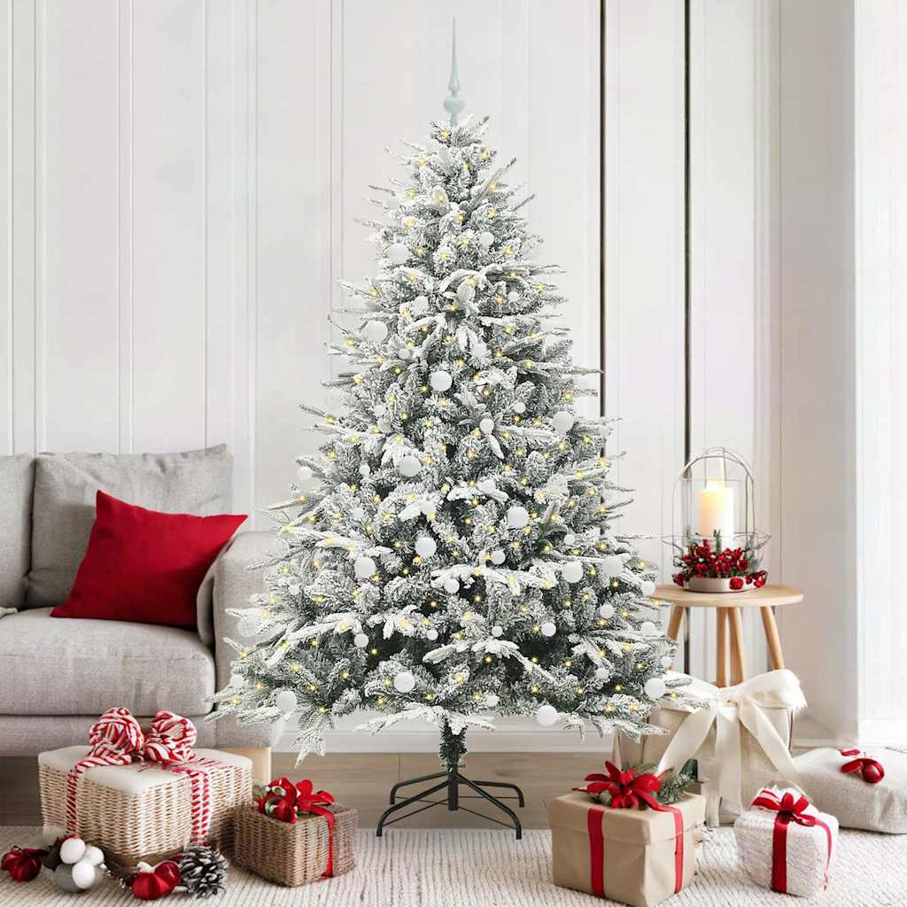 Artificial Pre-lit Christmas Tree with Ball Set Green 70.9