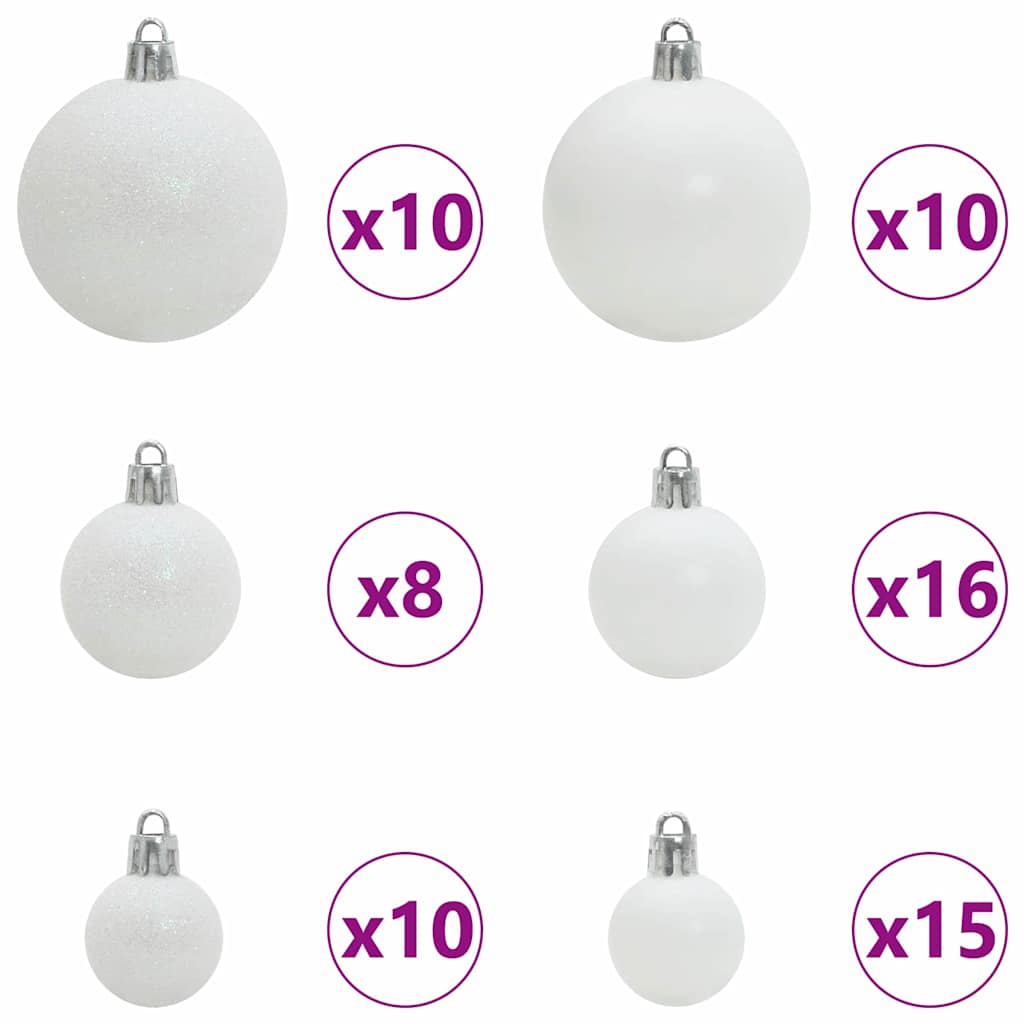 Artificial Pre-lit Christmas Tree with Ball Set Green 70.9