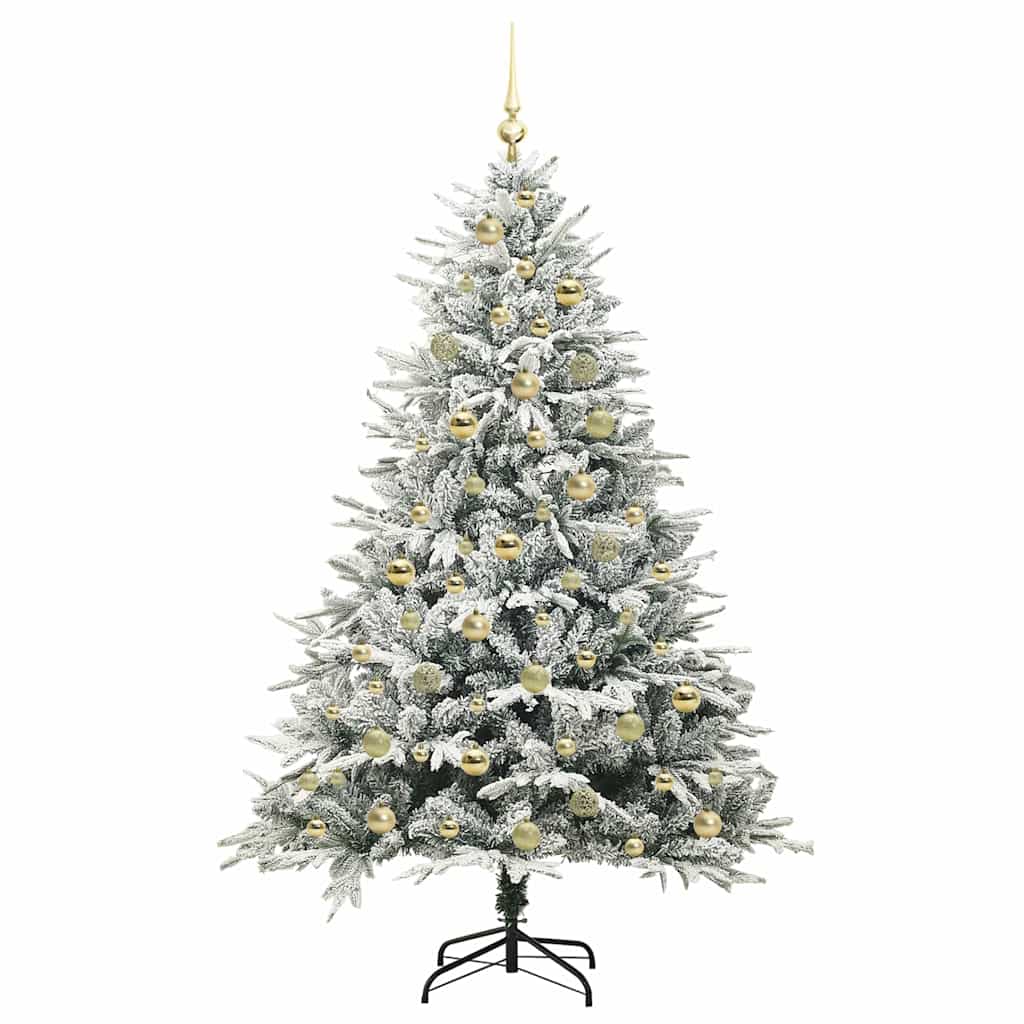 Artificial Pre-lit Christmas Tree with Ball Set Green 70.9