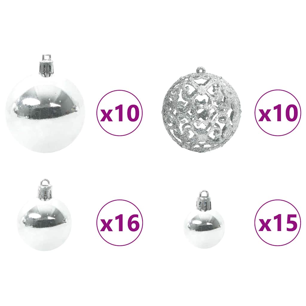 Artificial Pre-lit Christmas Tree with Ball Set Green 70.9