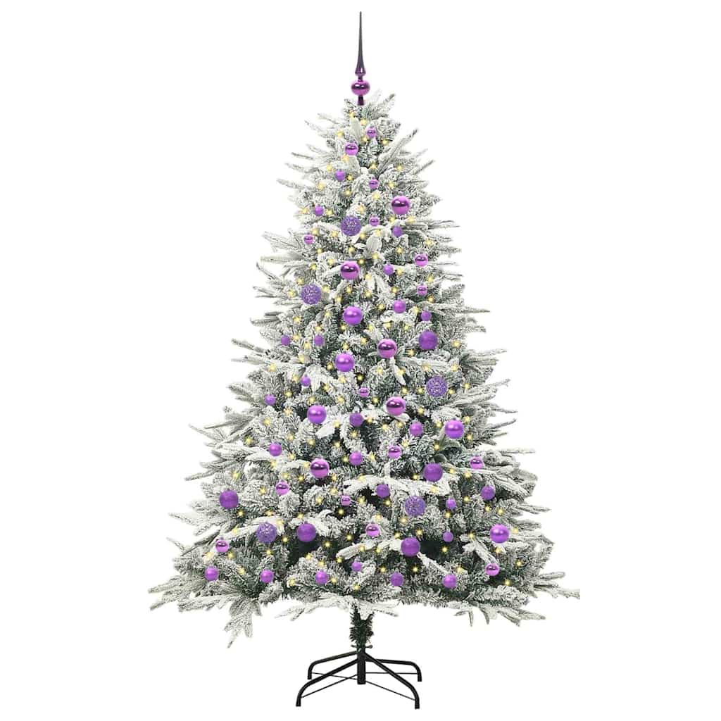 Artificial Pre-lit Christmas Tree with Ball Set Green 70.9