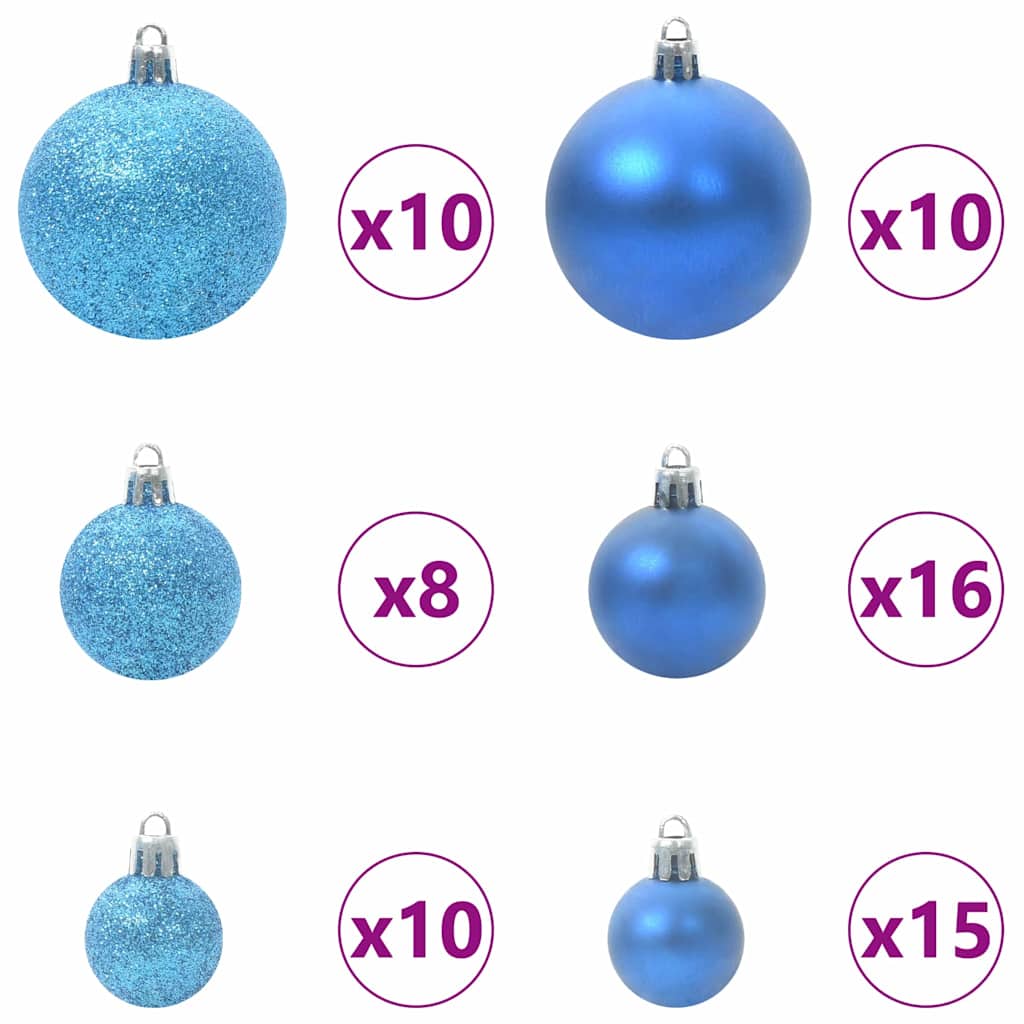 Artificial Pre-lit Christmas Tree with Ball Set Green 70.9