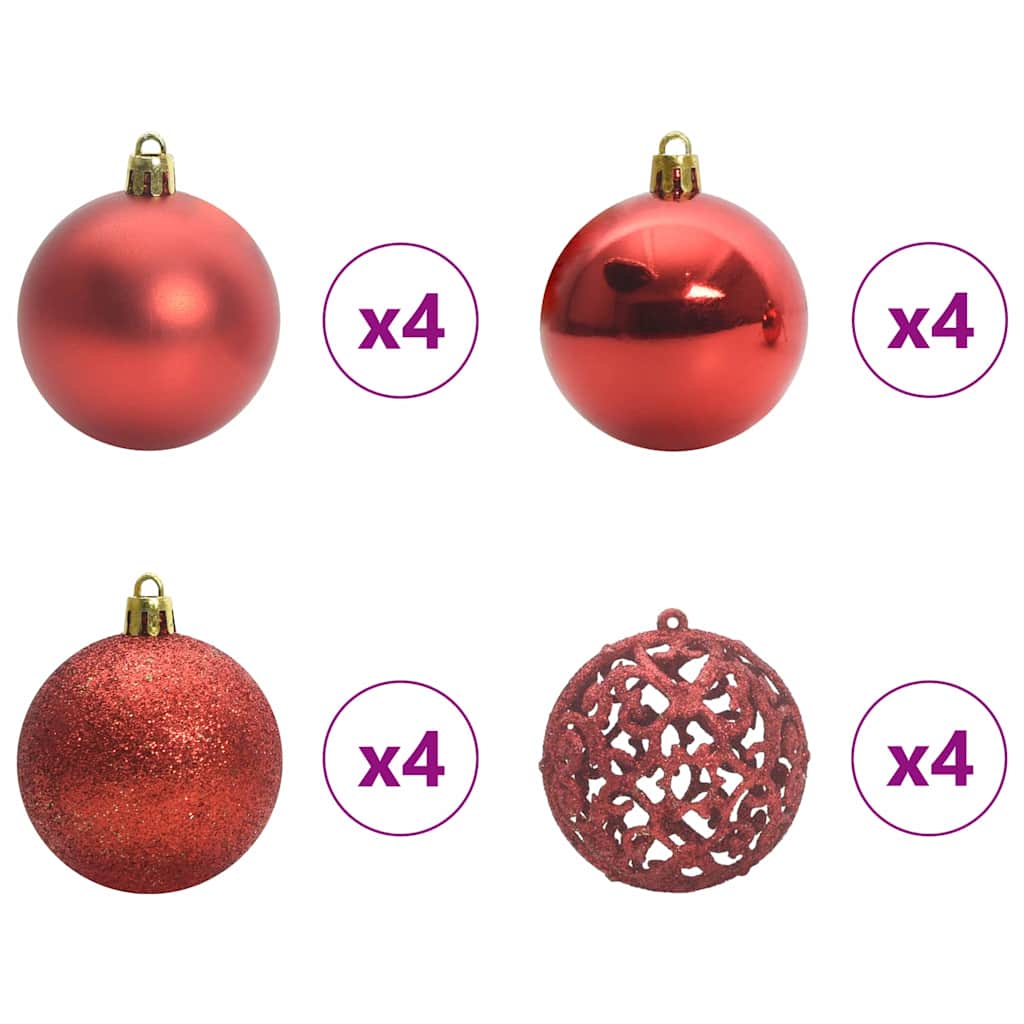 Artificial Pre-lit Christmas Tree with Ball Set Green 70.9