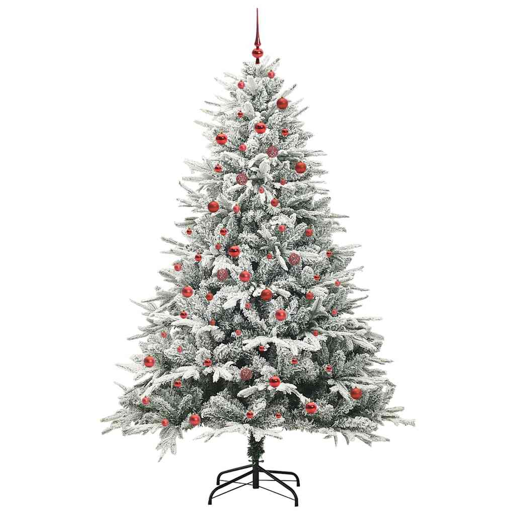 Artificial Pre-lit Christmas Tree with Ball Set Green 82.7