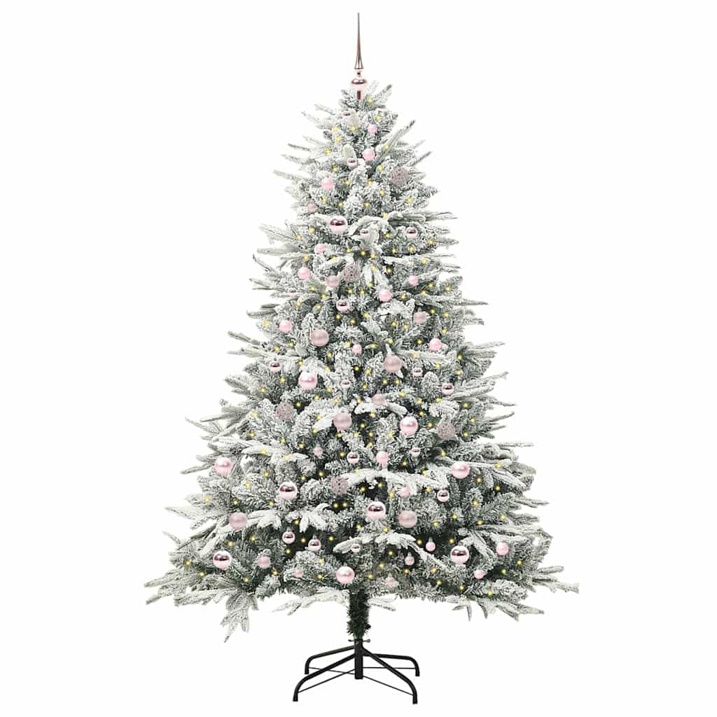 Artificial Pre-lit Christmas Tree with Ball Set Green 82.7