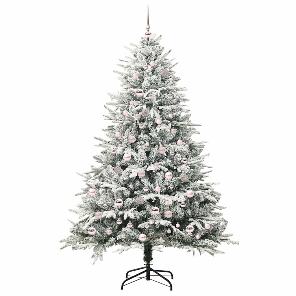 Artificial Pre-lit Christmas Tree with Ball Set Green 82.7