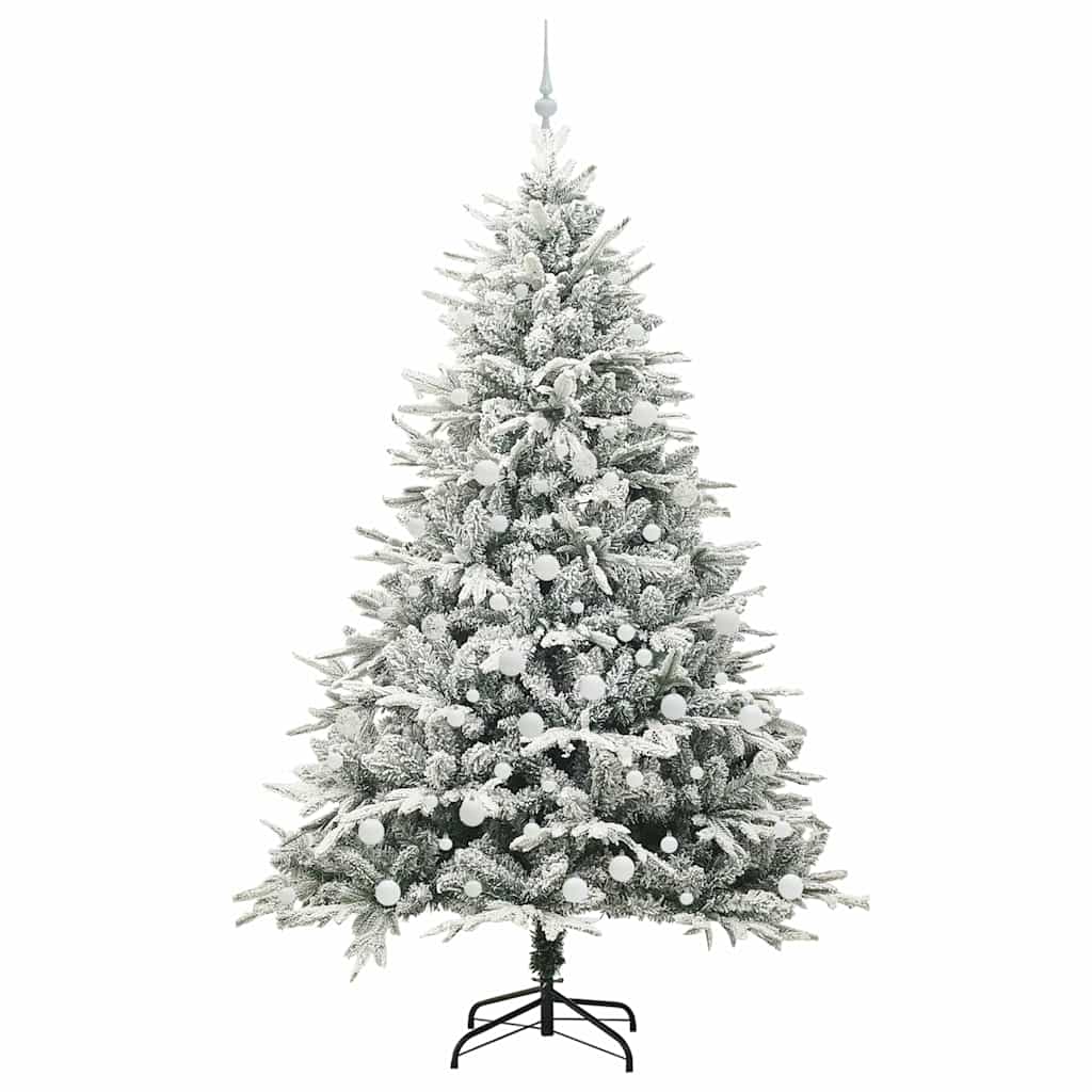 Artificial Pre-lit Christmas Tree with Ball Set Green 82.7