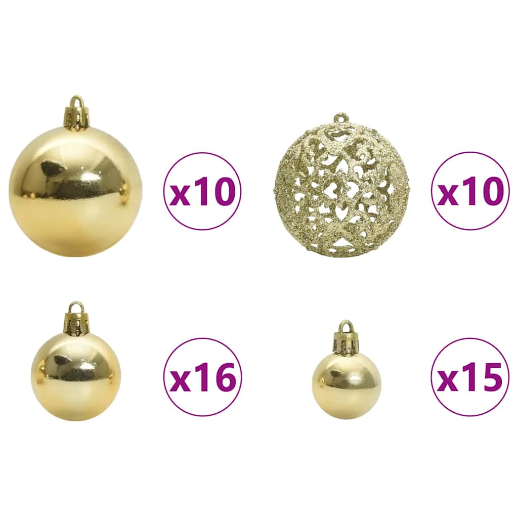 Artificial Pre-lit Christmas Tree with Ball Set Green 82.7