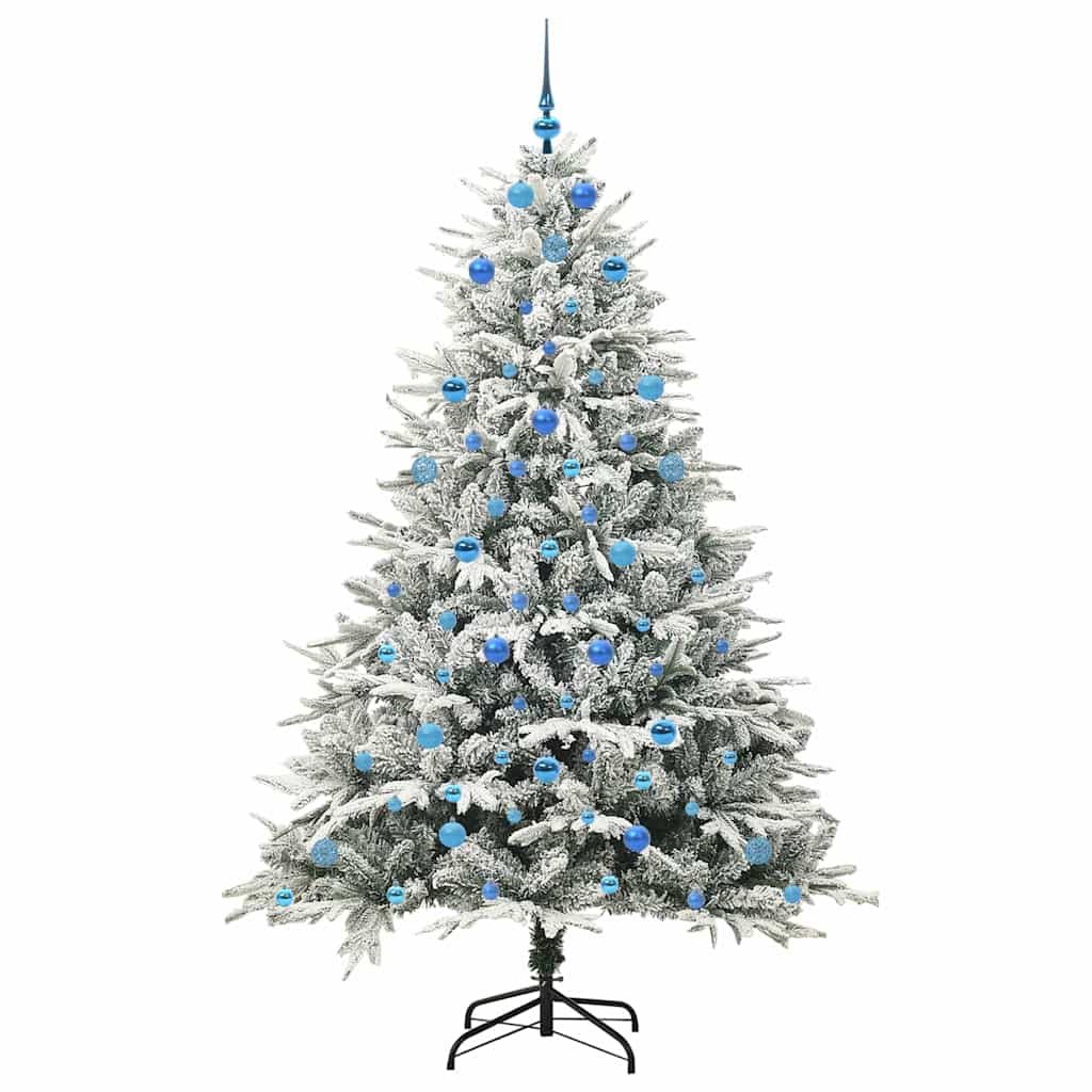Artificial Pre-lit Christmas Tree with Ball Set Green 82.7