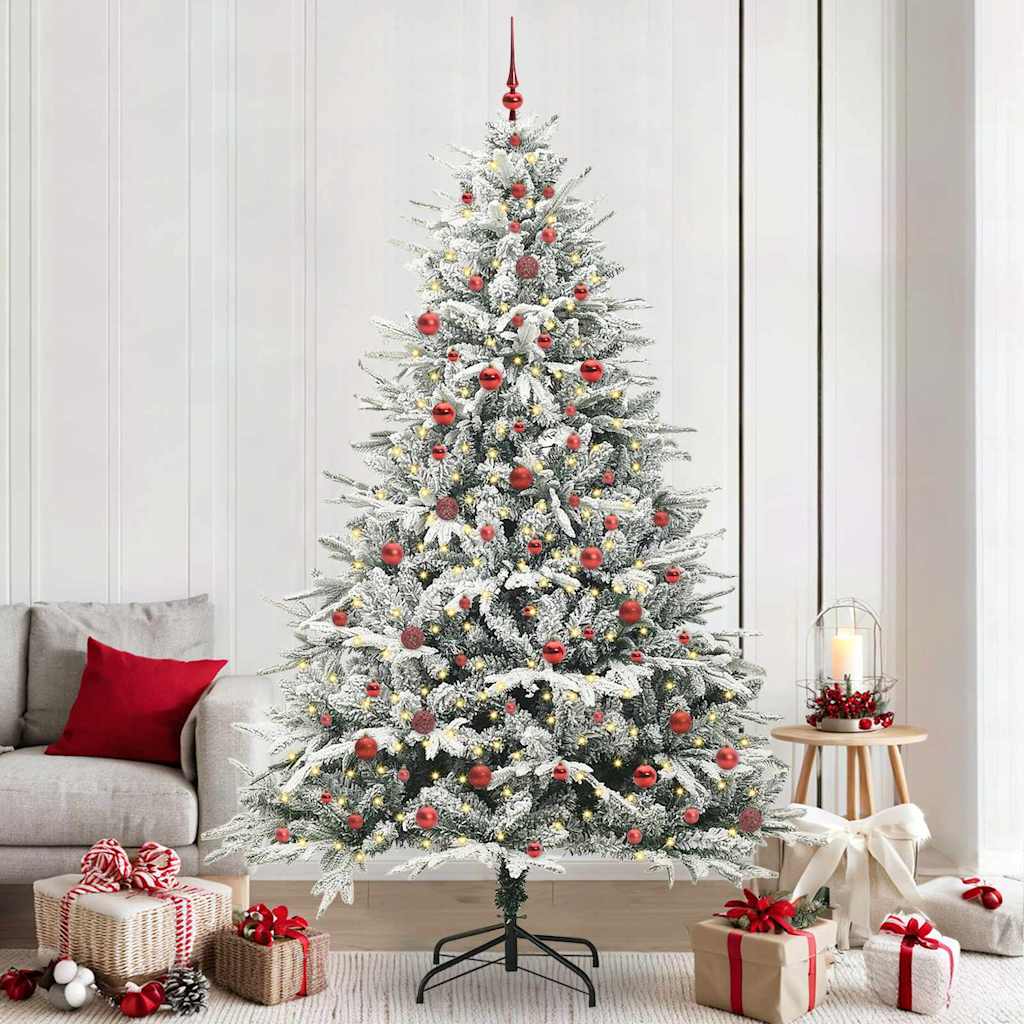 Artificial Pre-lit Christmas Tree with Ball Set Green 94.5