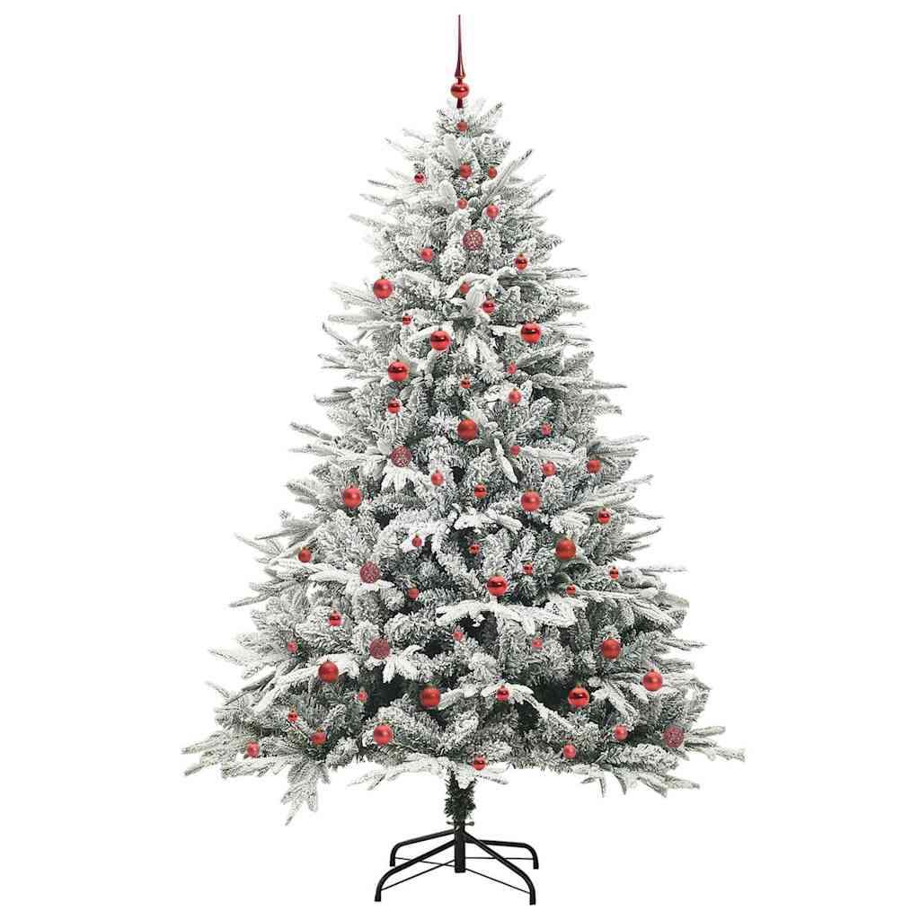 Artificial Pre-lit Christmas Tree with Ball Set Green 94.5
