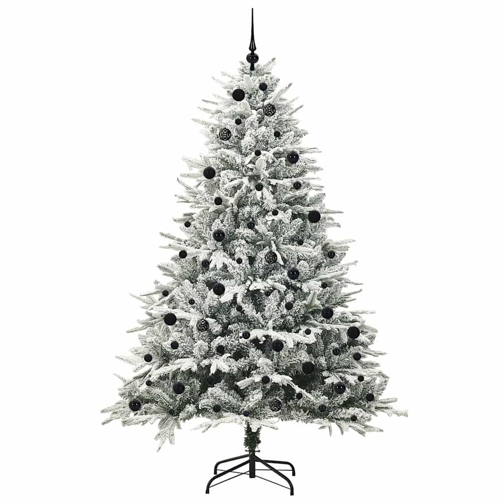 Artificial Pre-lit Christmas Tree with Ball Set Green 94.5