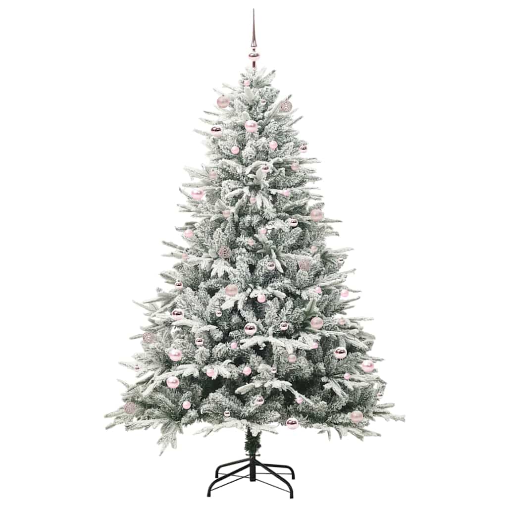 Artificial Pre-lit Christmas Tree with Ball Set Green 94.5