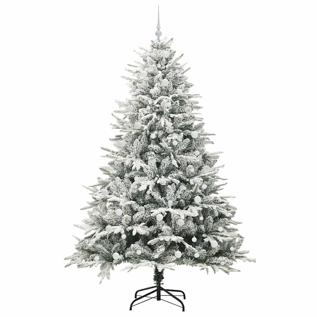 Artificial Pre-lit Christmas Tree with Ball Set Green 94.5
