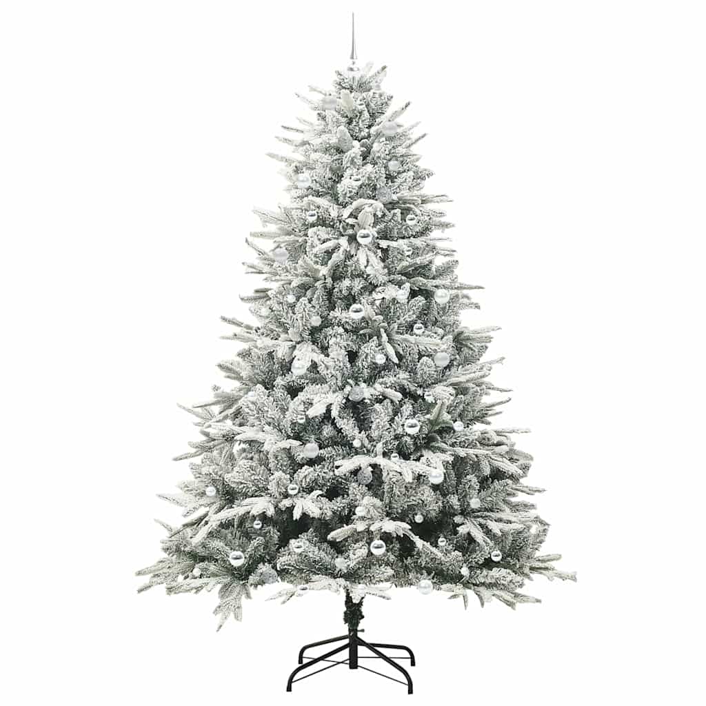 Artificial Pre-lit Christmas Tree with Ball Set Green 94.5