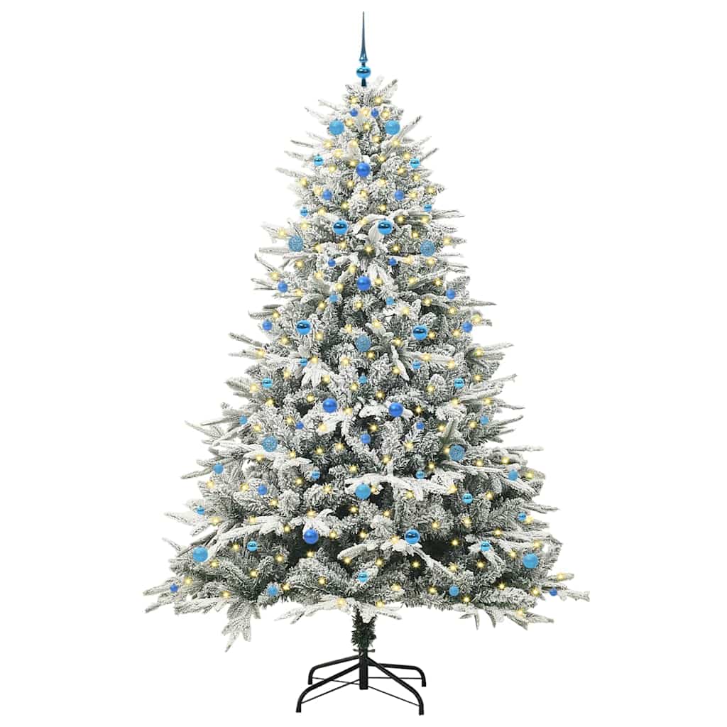 Artificial Pre-lit Christmas Tree with Ball Set Green 94.5