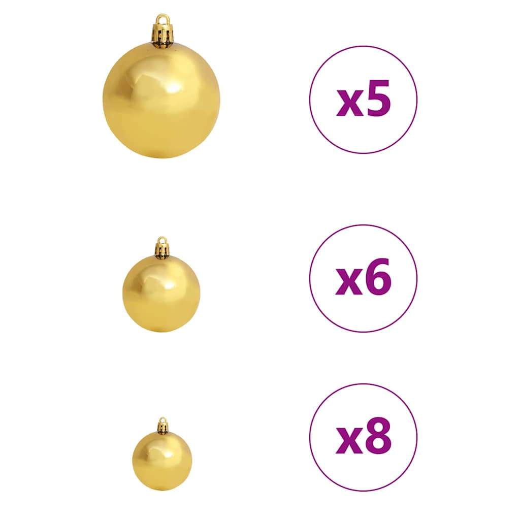 Artificial Christmas Tree White 59.1" PVC and Metal and Plastic