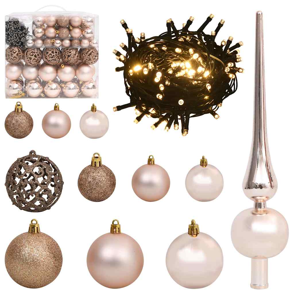 Artificial Christmas Tree White 70.9" PVC and Metal and Plastic