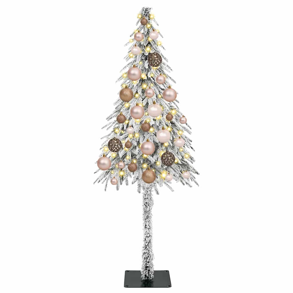 Christmas Tree with 150 LEDs White 47.2" PE and Steel