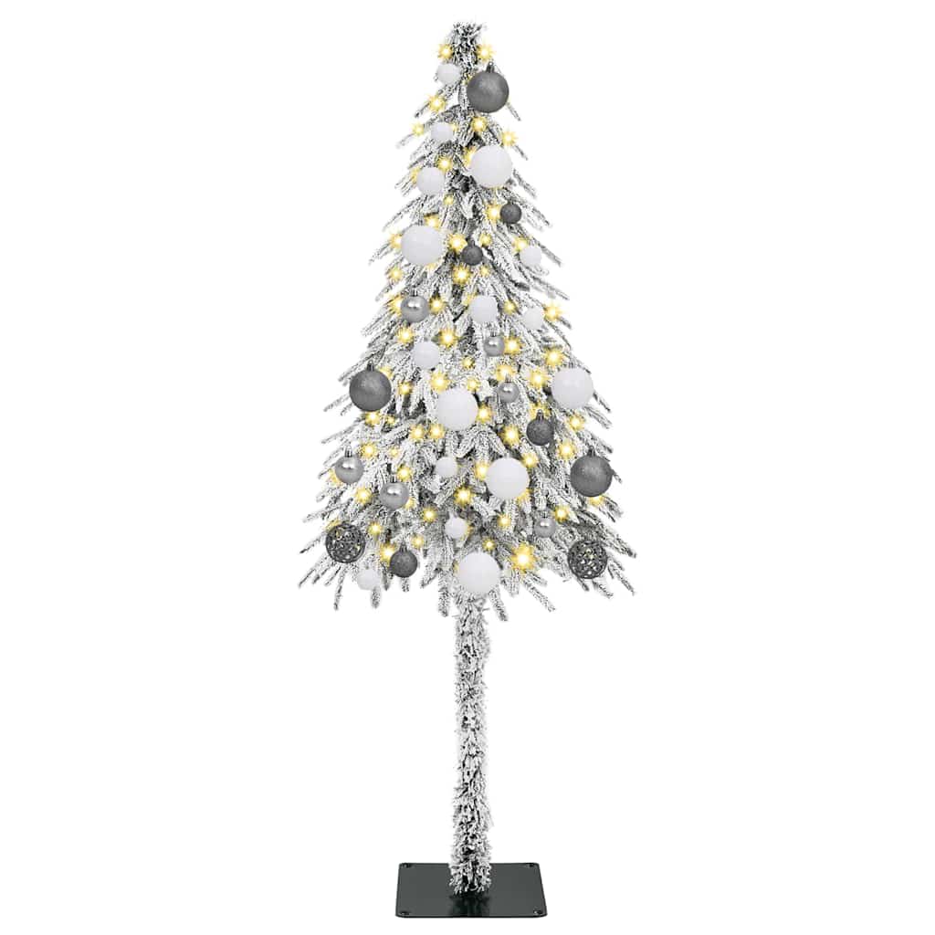 Christmas Tree with 150 LEDs White 47.2" PE and Steel