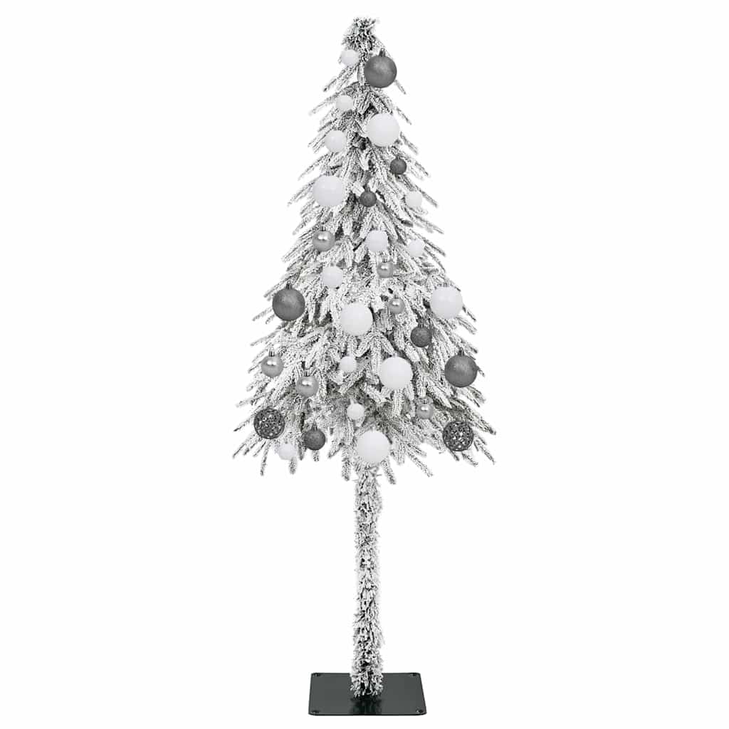 Christmas Tree with 150 LEDs White 47.2" PE and Steel