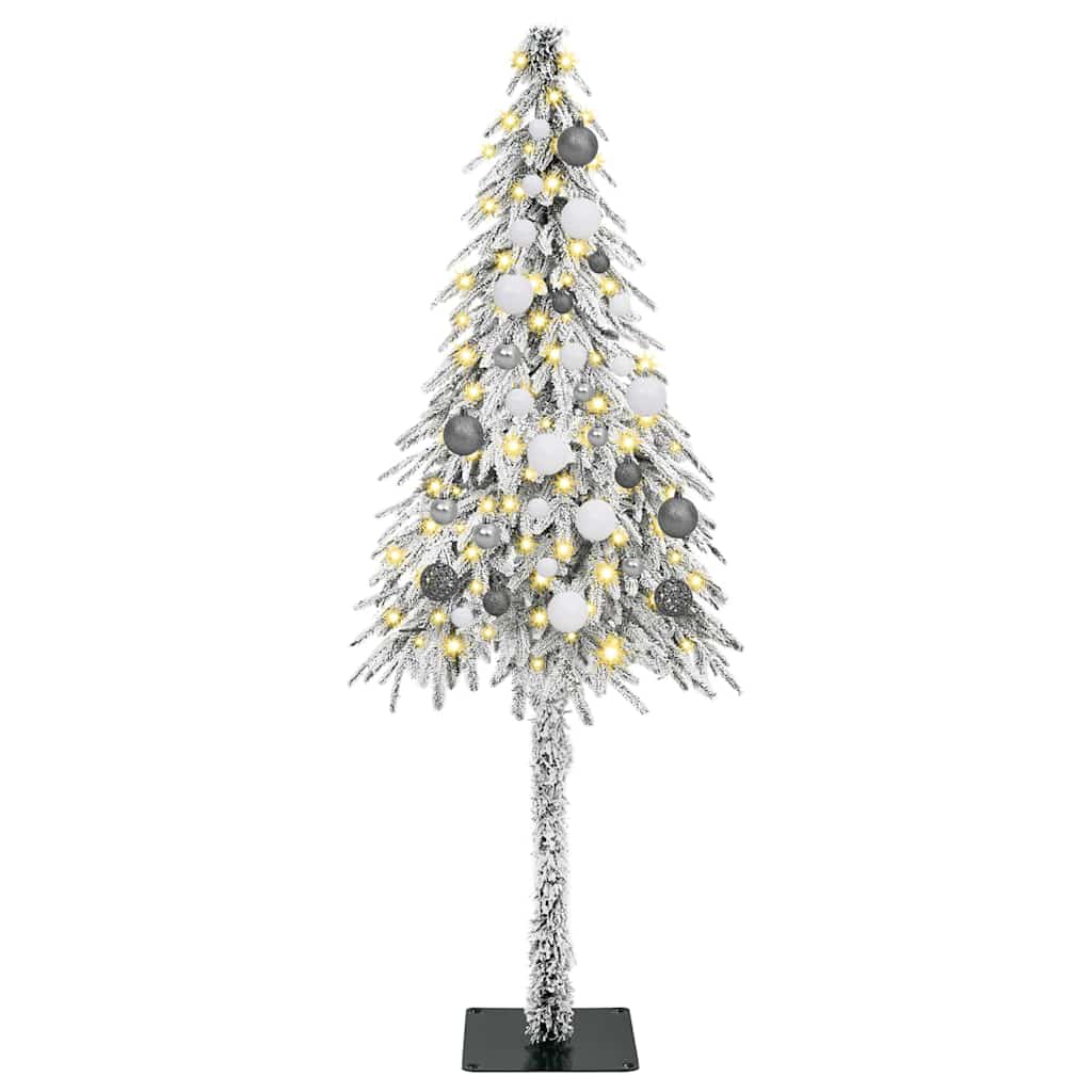 Christmas Tree with 150 LEDs White 59.1" PE and Steel