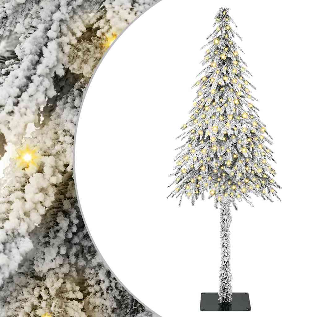 Christmas Tree with 300 LEDs White 70.9" PE and Steel