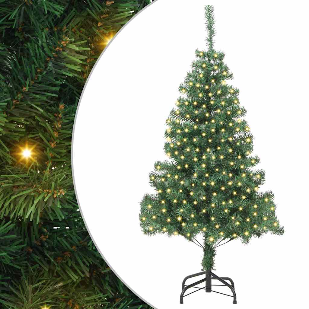 Christmas Tree with 300 LEDs with Stand Green 70.9" PVC