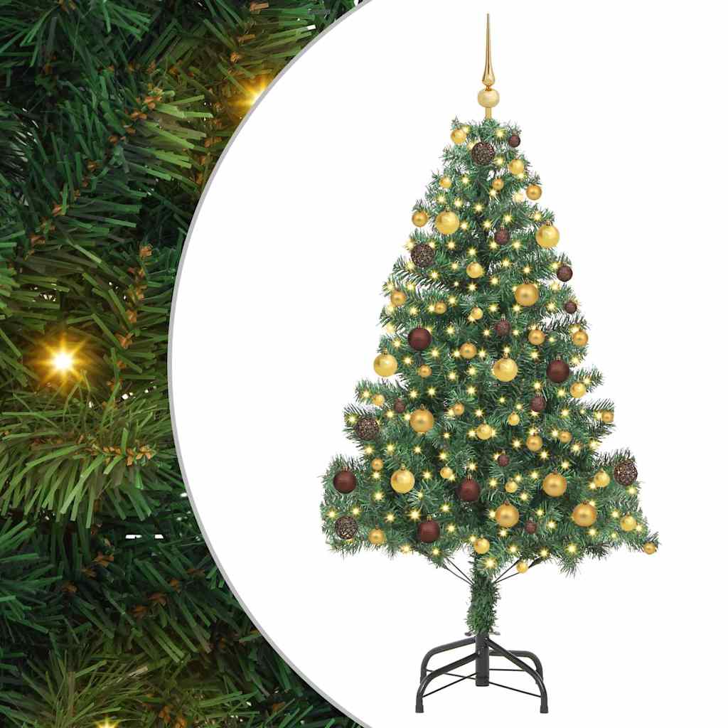 Christmas Tree with 300 LEDs with Stand Green 70.9" PVC