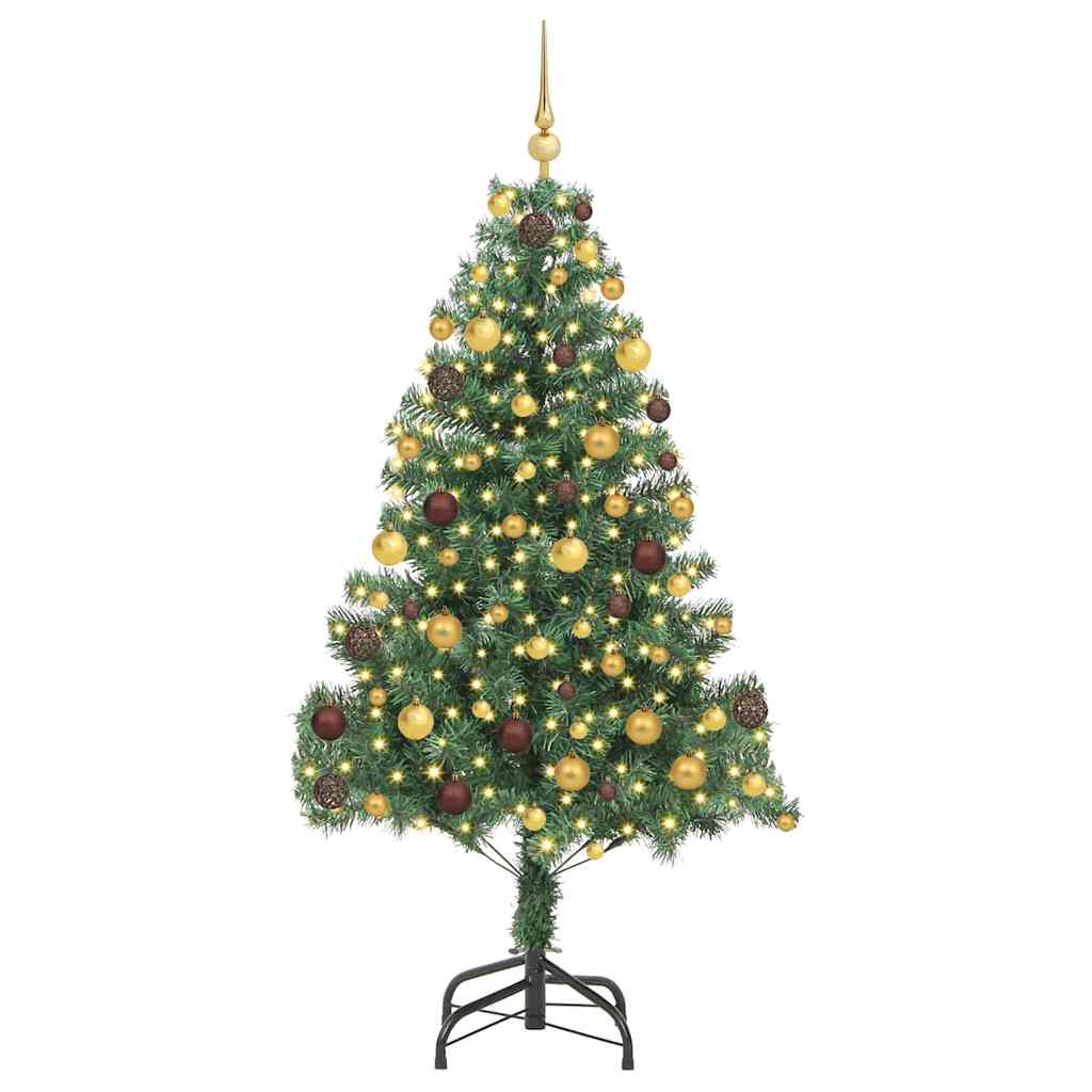 Christmas Tree with 300 LEDs with Stand Green 70.9" PVC