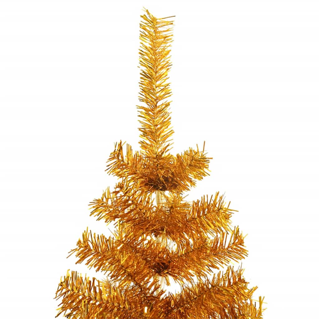 Christmas Tree with 300 LEDs with Stand Gold 70.9" PET