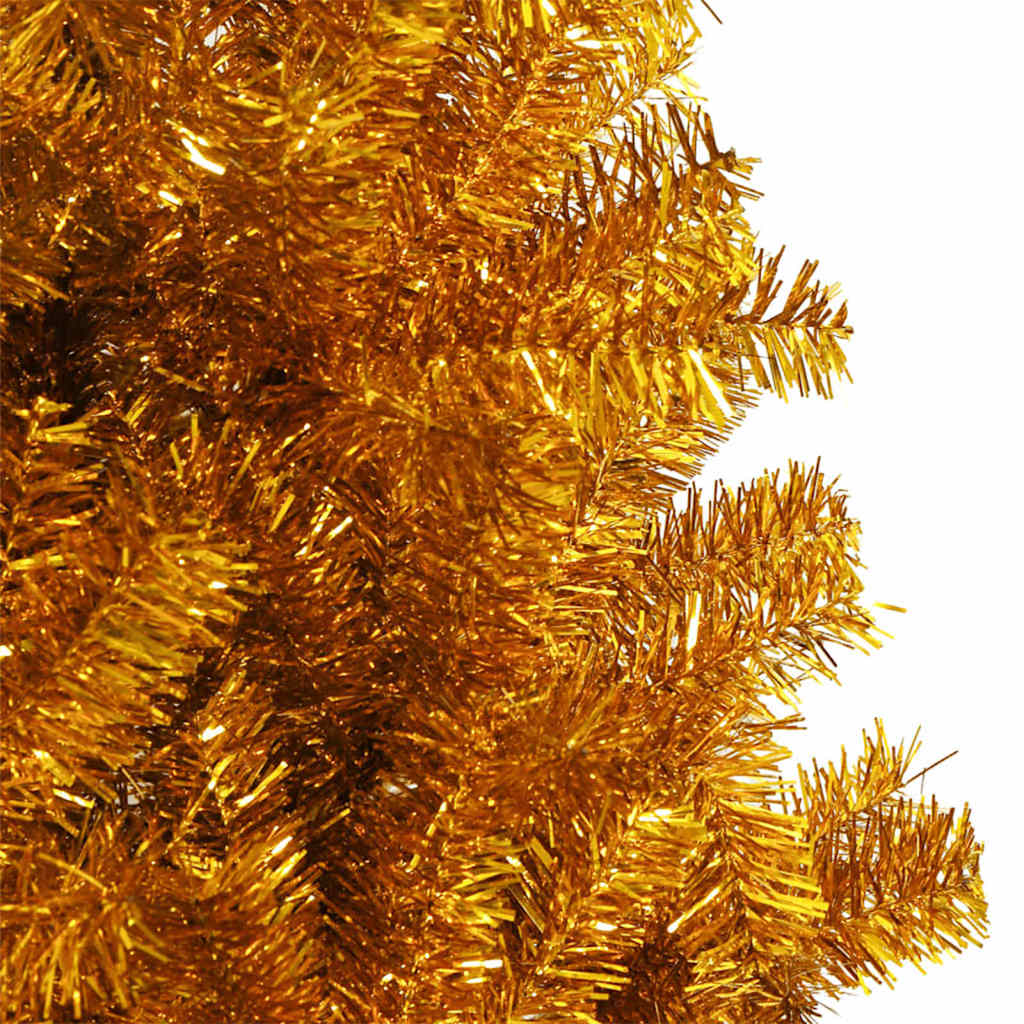 Christmas Tree with 300 LEDs with Stand Gold 70.9" PET