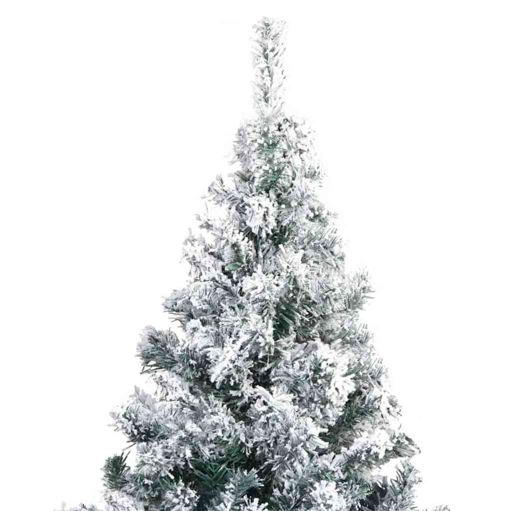 Artificial Christmas Tree White 70.9" PVC and Steel and Plastic