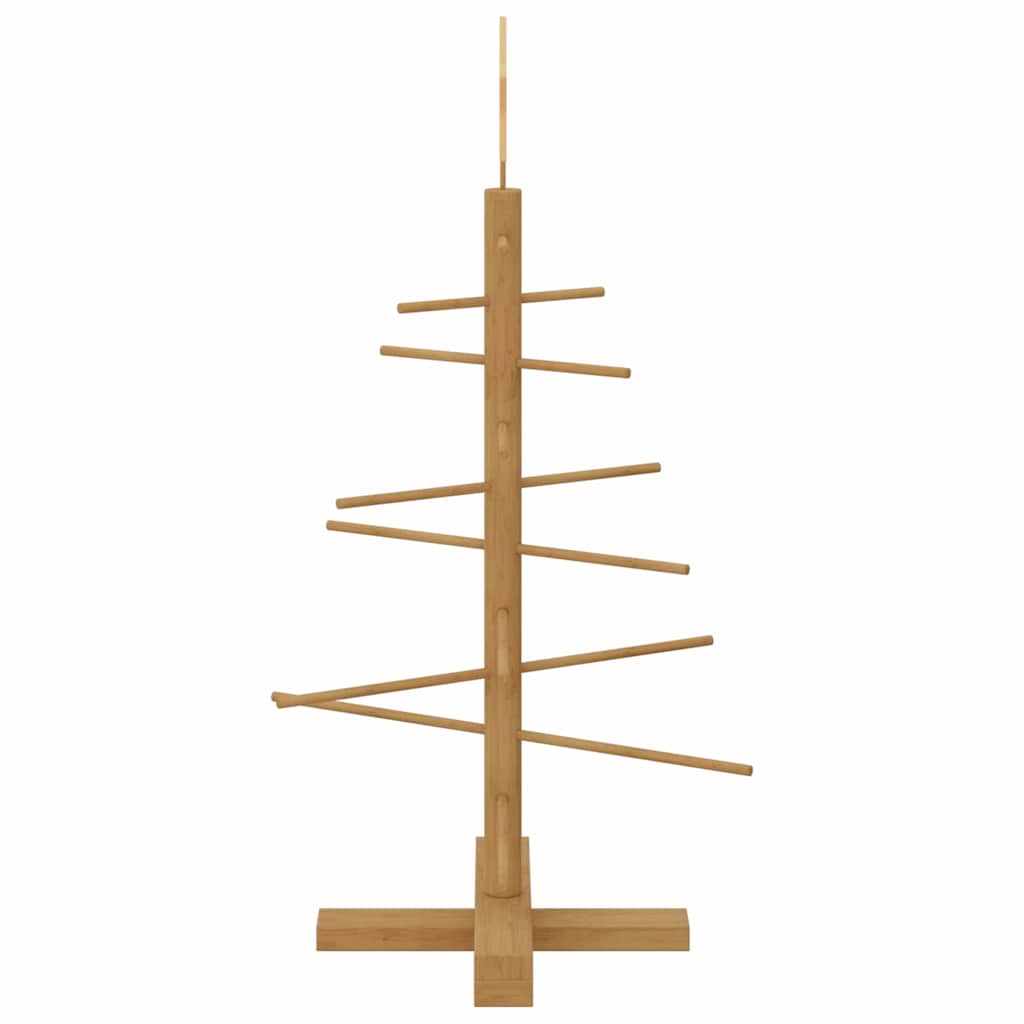 Wooden Christmas Tree with Stand Brown 29.5" bamboo