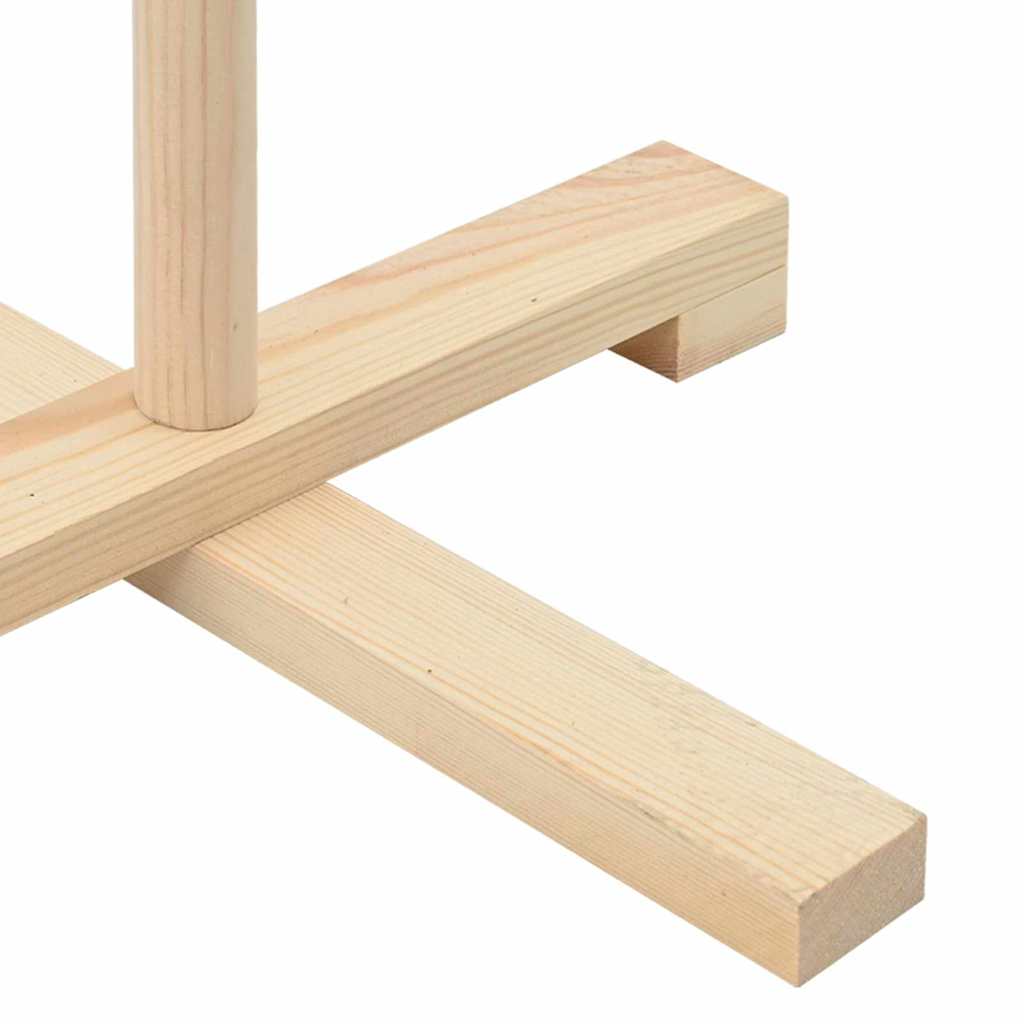 Wooden Christmas Tree with Stand Natural 70.9" Solid pine wood