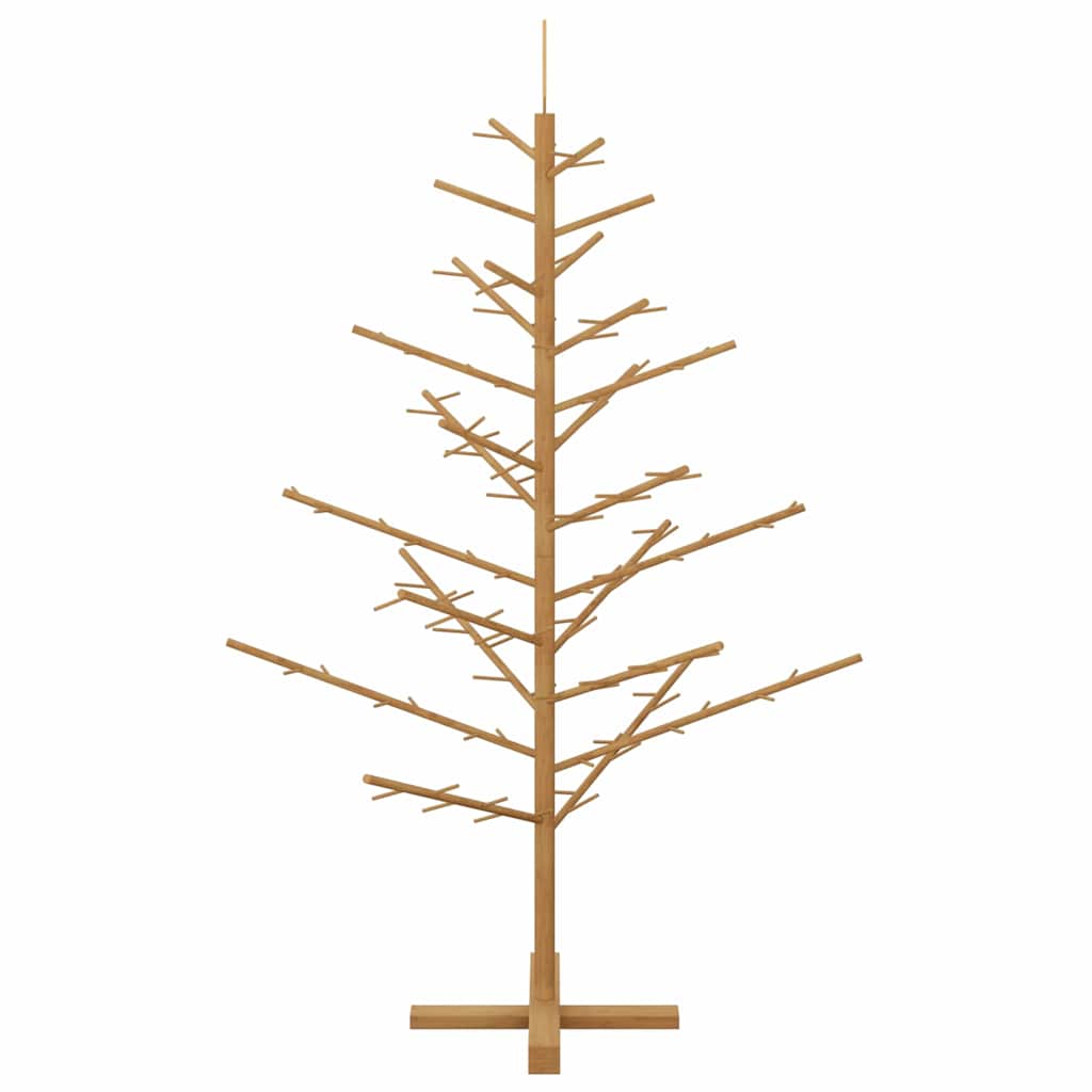 Wooden Christmas Tree with Stand Brown 59.1" Solid pine wood