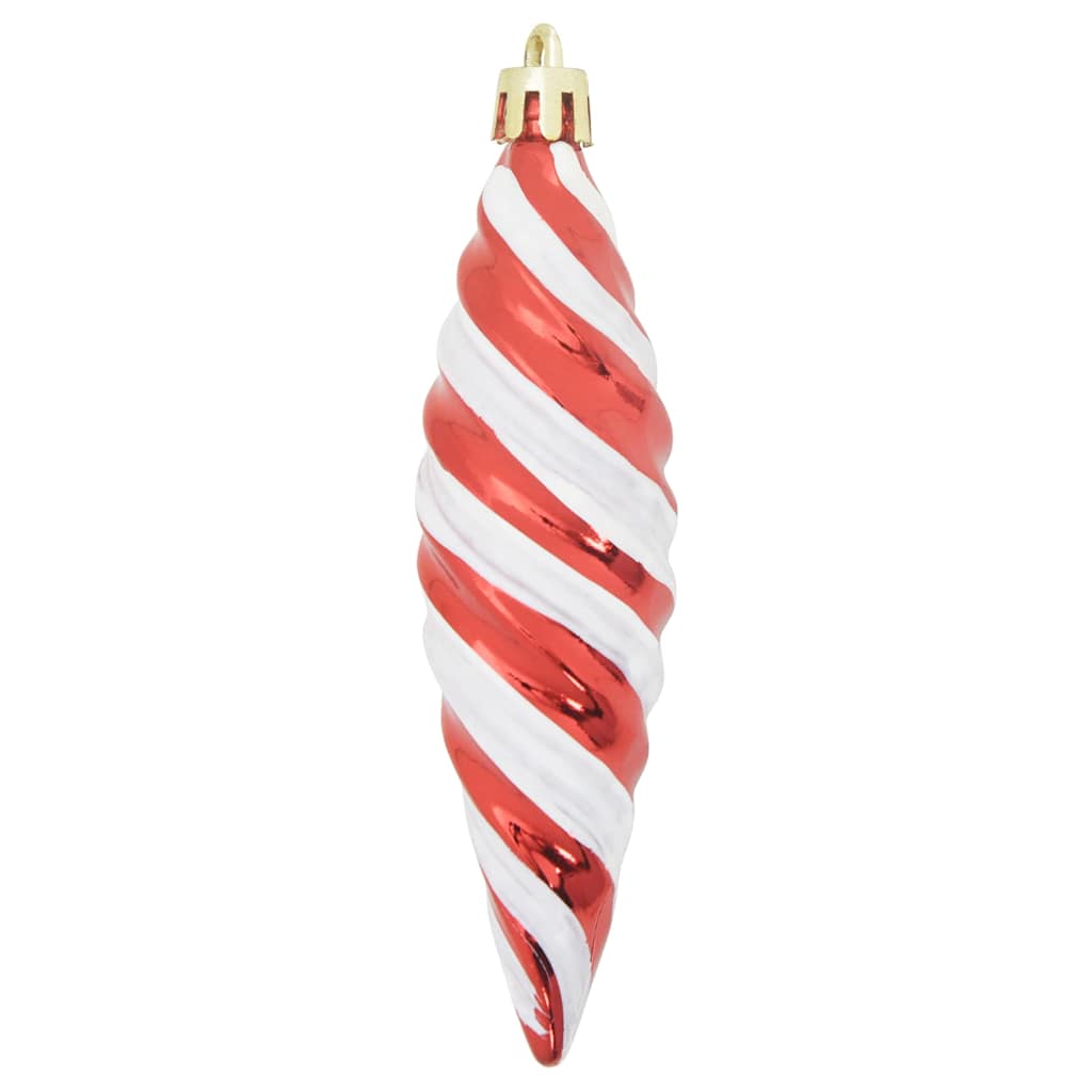 Christmas Spiral Shape Ball 40 pcs Red