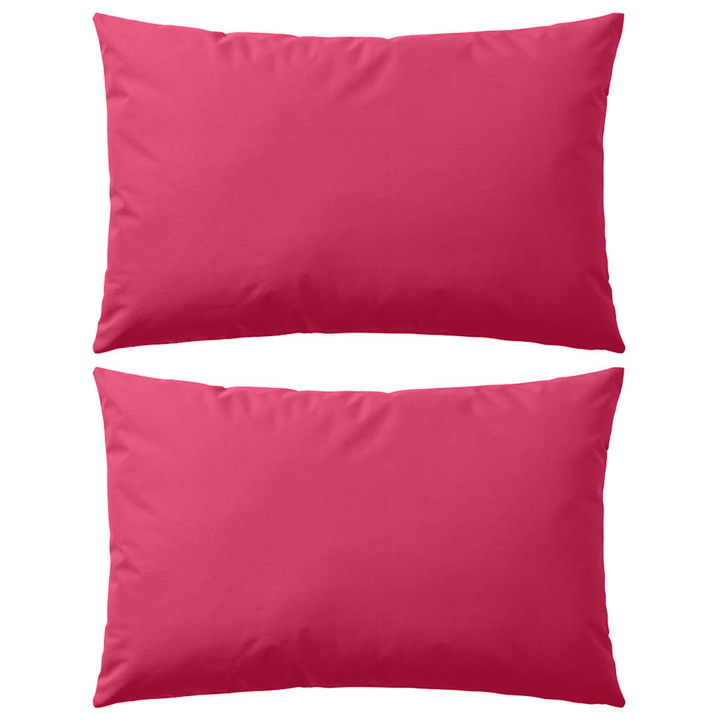 Patio Pillows 2 pcs 23.6x15.7" Pink