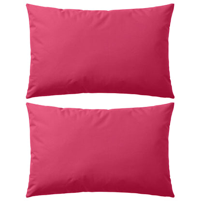 Patio Pillows 2 pcs 23.6x15.7" Pink