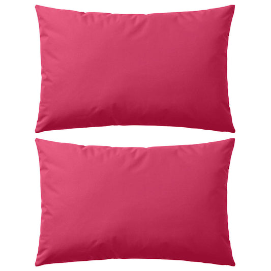 Patio Pillows 2 pcs 23.6x15.7" Pink