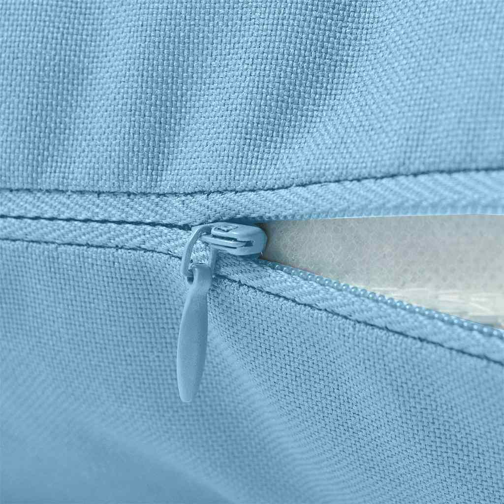 Outdoor Pillow Set of 4 Light Blue Polyester 23.6 in x 15.7 in