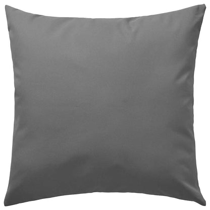 Outdoor Pillow Set of 4 Grey Polyester 17.7 x 17.7 in